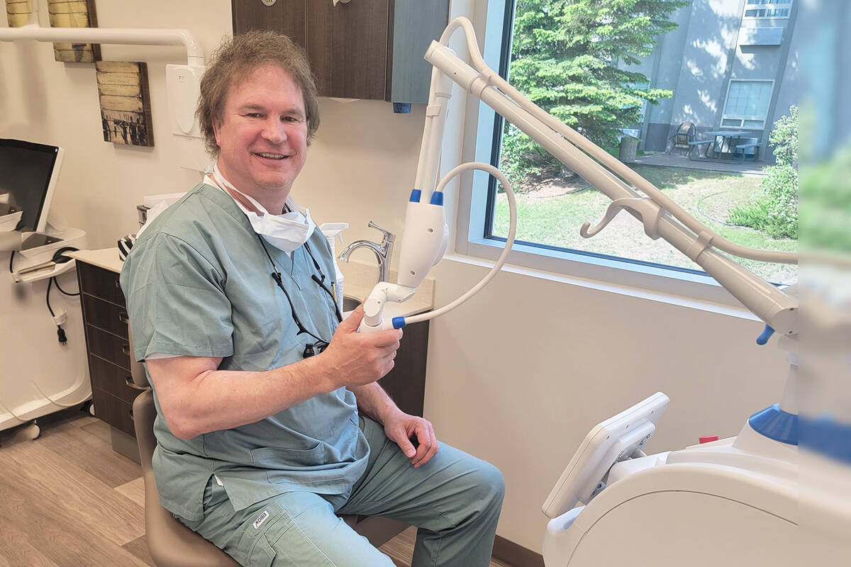 Dr. Mike Dolynchuk, owner of Caroline Dental Center and Dolynchuk Dental Center in Central Alberta.