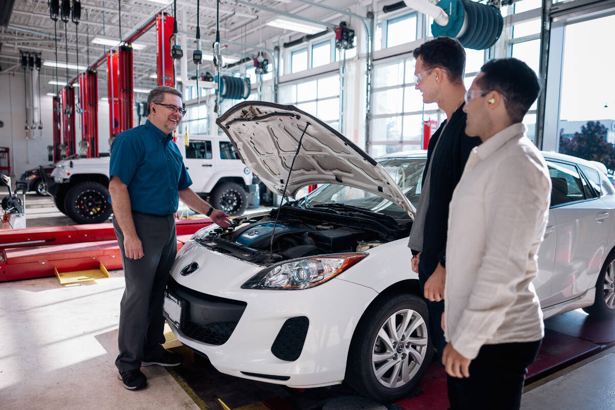 The Nanaimo BCAA Auto Service Centre’s Red Seal-Certified Technicians use the latest technology to diagnose issues and provide you with the information you need to make the best decisions for your vehicle. Photo courtesy BCAA