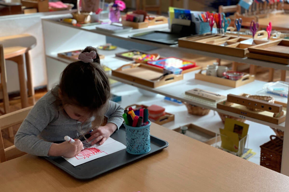 At Oak Bay’s St. Christopher’s Montessori School children are given the opportunity to make creative choices in their learning.