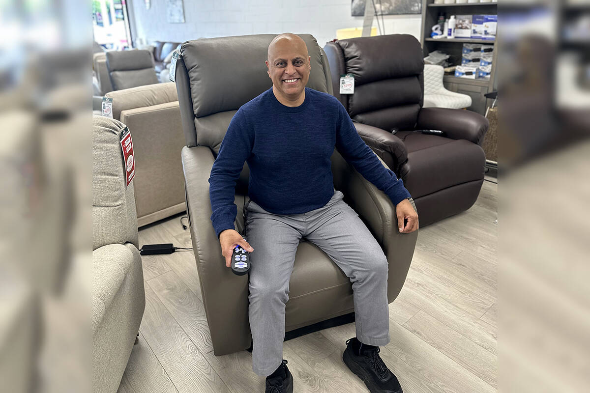 Sukh Khakh, M&N Mattress and Sofa Gallery’s expert on lift chairs.