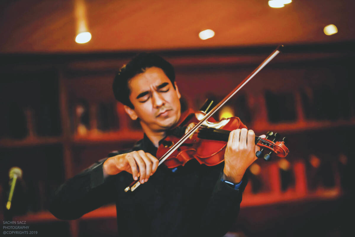 Presenting Indian classical violin Carnatic music, Ambi Subramaniam will showcase the most sophisticated melodic and rhythmic structures in the world Oct. 11. Photo courtesy the Chilliwack Cultural Centre.