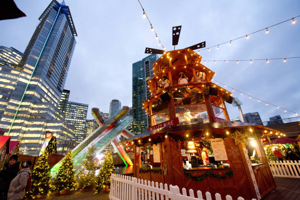 The Vancouver Christmas Market lights up the holiday season for six weeks from Nov. 16 to Dec. 24. Lindsay Elliot photo